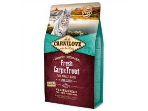CARNILOVE Fresh Carp & Trout Sterilised for Adult cats 400g