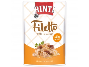 Kapsička RINTI Filetto kuře + kuřecí srdce v želé 100g 24ks