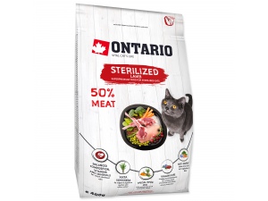 ONTARIO Cat Sterilised Lamb 6,5kg