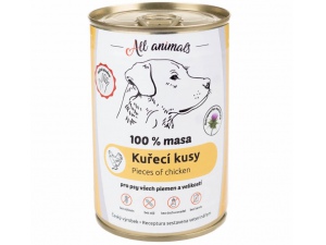 All Animals DOG kuřecí kusy 400g