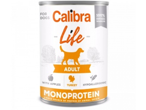 Calibra Dog Life  konz.Adult Turkey with apples 400g