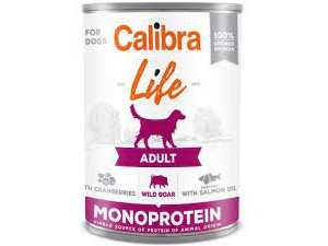 Calibra Dog Life konz. Adult Wild boar with cran. 400g