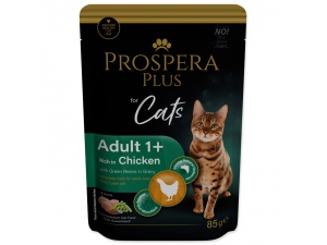 Kapsička Prospera Plus Adult 1+, Chicken, Beans 85g