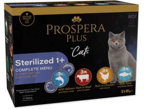 Kapsička Prospera Plus Sterilized 1+, 12x 85g