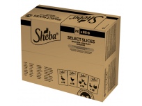 Sheba Select Slices 72 x 85 g kapsa v omáčce kachna, kuře, drůbež, krůta