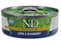 Konzerva N&D Cat Prime Lamb & Blueberry 70g