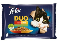 Felix DUO v želé kuře s rajč., jehněčí, zvěřina, vepřové 4x85g